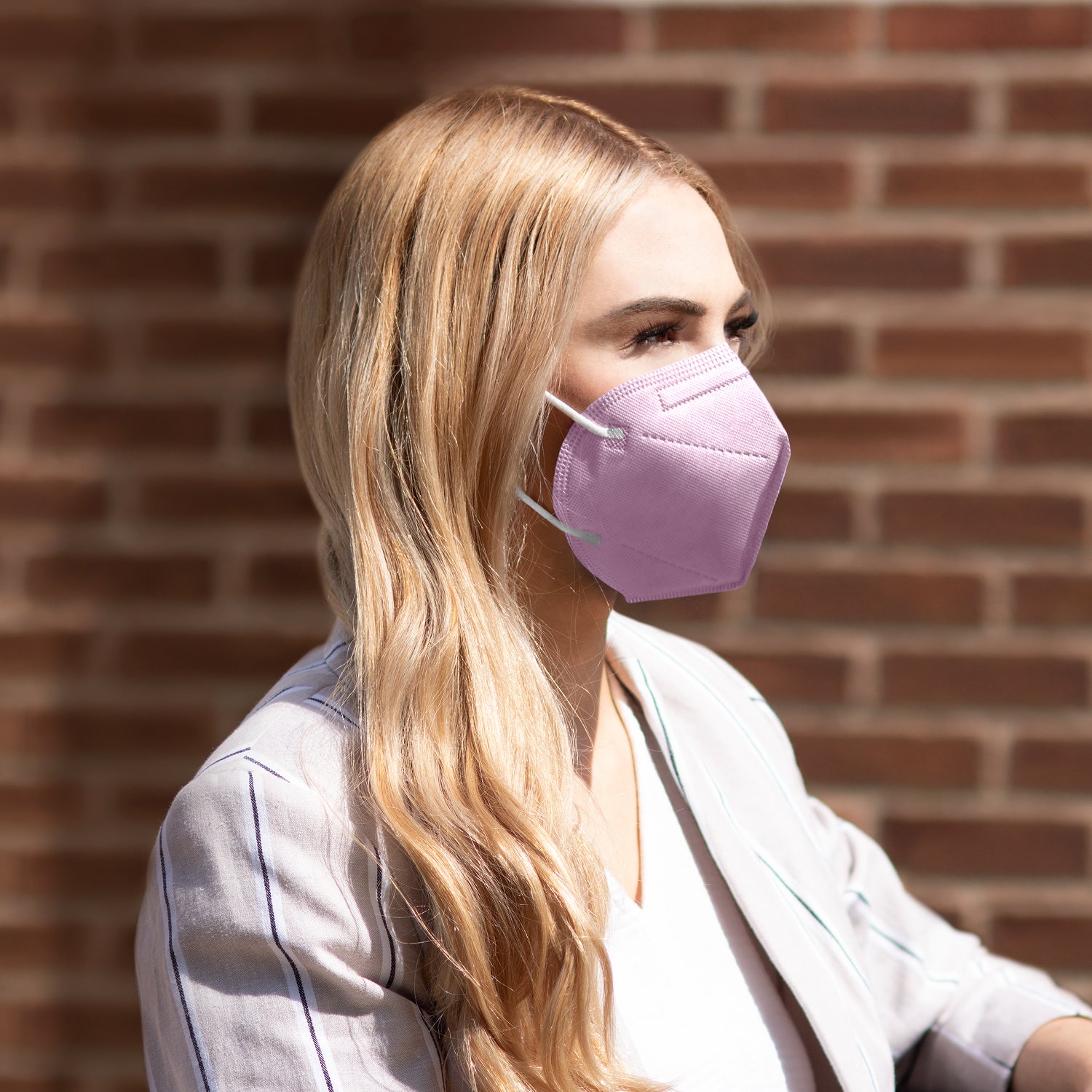 Litespun retail mask worn in daily use, Shop Vida product photography